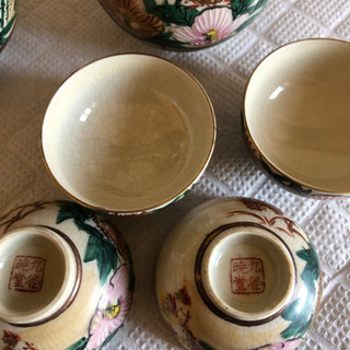 九谷暁堂　とっくり、おちょこセットの画像