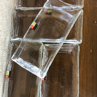 クラタクラフトグラス　角皿セット
