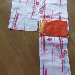 新品未使用 浴衣 女性 ピンク 花柄