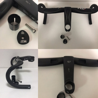 ITM X-ONE ハンドルバー+ステムセット ロードバイク用フルカーボン