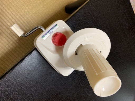かせぐり機（糸巻き機）と玉巻き器
