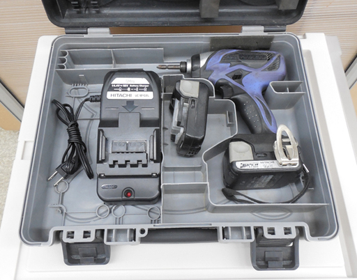 コードレスインパクトドライバ 14.4V 日立 1.5Ah バッテリー2個 FWH14DSAL 異音あり 充電器付き HITACHI ペイペイ対応 札幌市西区西野