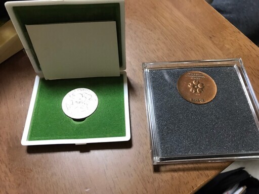 1964 東京オリンピック記念メダル 銀　造幣局製　 日本万国博覧会記念メダル MEDAL EXPO'70 エキスポ70 2枚セット