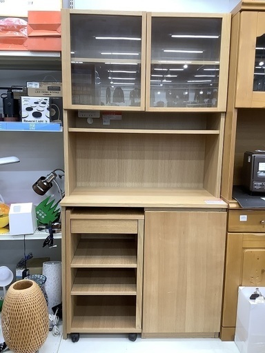 便利なキャスター付ワゴンが付いてる無印良品のレンジボードです！