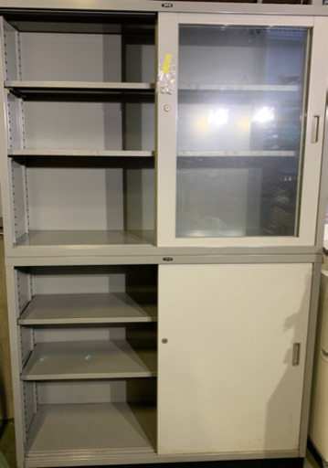 コクヨ オフィス家具 収納 上下スライド扉 書類整理  キャビネット 棚