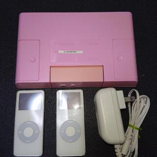 i pod 2台＋スピーカーの画像