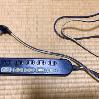【引渡し完了】電源タップ 個別スイッチ 6個口