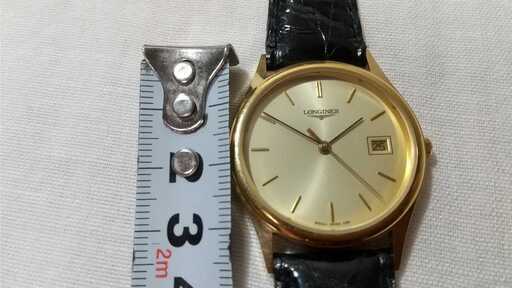 ★ロンジン/ LONGINES クォーツ式 メンズ腕時計 Quartz 希少品 箱付き ベルト純正