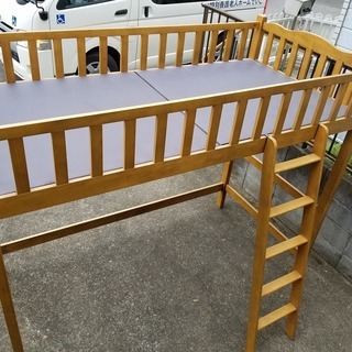 木製ハイタイプロフトベッド