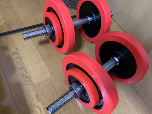 ダンベル30kg×2セット　トレーニングベンチ