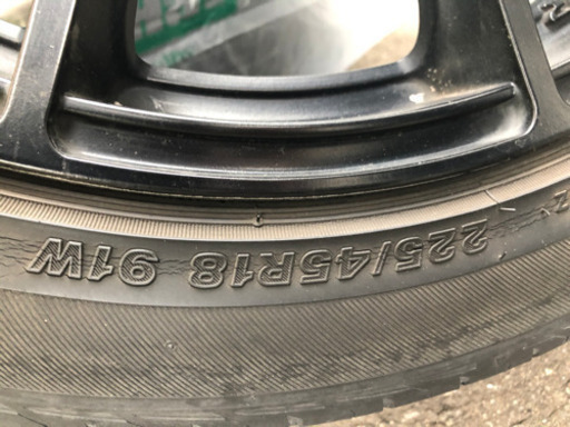 ［再掲］225/45/18r タイヤホイールセット4本