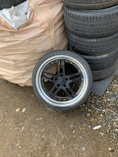 更に値下げ　work グノーシス　19インチ　8j  8.5j  4本　タイヤ付き