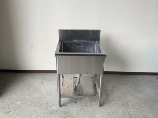 【激安処分】1槽シンク　ごみカゴ付きNO.211