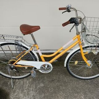 シマノ26インチ　6段変速　オートLEDライト