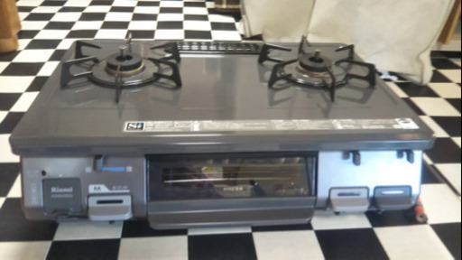 【リサイクルサービス八光　田上店　安心の3か月保証　配達・設置OK】KGM-640DG-R LP リンナイ ガステーブル 右強火力 LPガス用