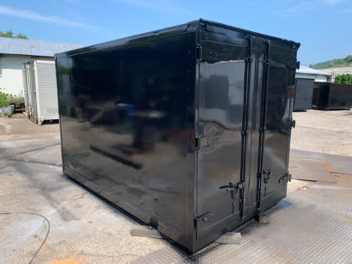 No.371 保冷バン 2ｔ アルミ箱 バイク倉庫 トラックコンテナ コメ保管庫 物置 DIY