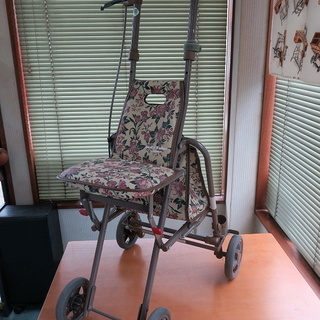 シルバーカー サニーウォーカー AS-Ⅲ 花柄ブラウン 手押し車...