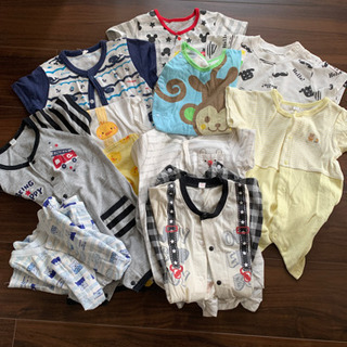 夏服ロンパース  60〜90  10枚セットの画像