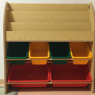 【取引中】絵本ラック、おもちゃ収納、本棚