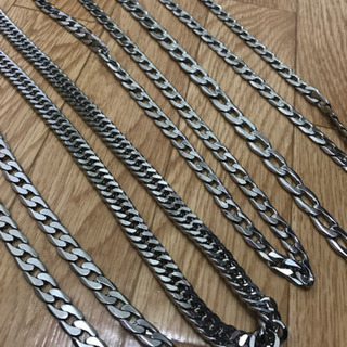 ネックレス チェーン 12本 美品 メッキシルバーの画像