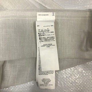 MUJI レースカーテン 無印良品 幅106×長さ200cm 2枚組 ホワイト 白系 両開き Bの画像