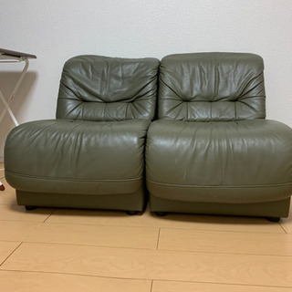 一人掛けソファ2脚セット【無料】