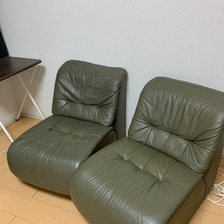 一人掛けソファ2脚セット【無料】の画像