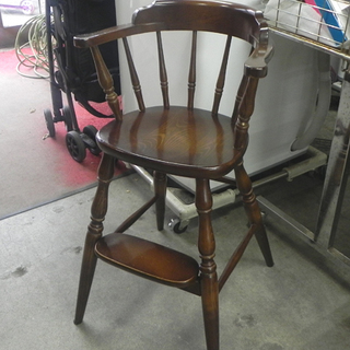 キツツキマーク ベビーチェア ナラ材 穂高 天然木 子供用 ハイチェア