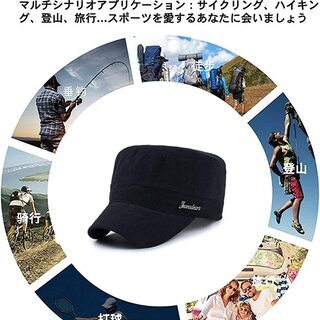 帽子 メンズ キャップ ワークキャップ 大きいサイズ 夏 ハンチング帽子の画像