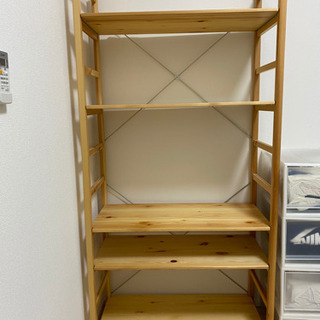 【無印良品】パイン材ユニットシェルフ　(美品)の画像