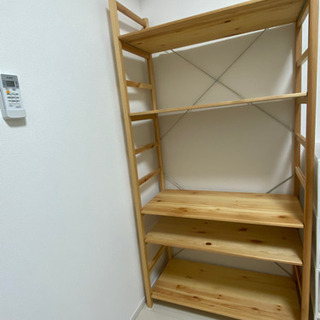 【無印良品】パイン材ユニットシェルフ　(美品)の画像