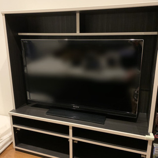 テレビ＆テレビ台　SONY BRAVIA 40インチ　ホワイトテレビ台