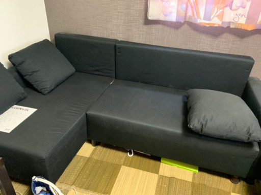 Lugnvik [引取可能な方] コーナーソファ/ソファベット