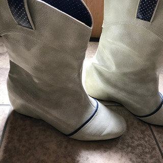 ALPHA CUBIC インヒールレインブーツ
