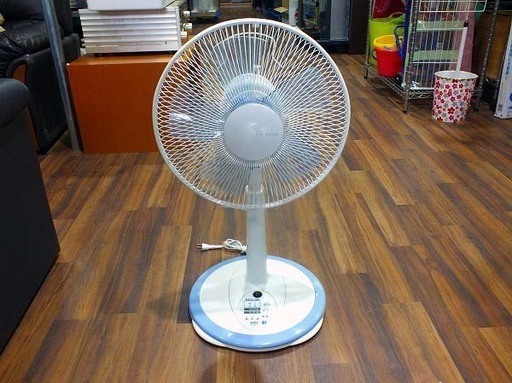 【苫小牧バナナ】2012年製 ユーパ/EUPA リビング扇風機 TK-F3004R ホワイト系 リモコン無し 清掃済み