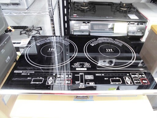 IH調理器 ２口 2014年製 IHW-S1460G(B) 台付き ヤマゼン 幅:59×奥行:40.7×高さ:60㎝ 電磁調理器 苫小牧西店