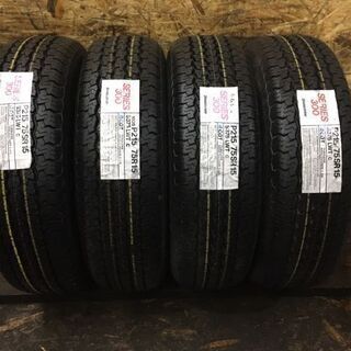 新品 BS SF-375 P215/75R15 15インチ 夏タイヤ 4本 当時物 ホワイトリボン ジムニー等　(VTH212) クレジットカード QR決済可能