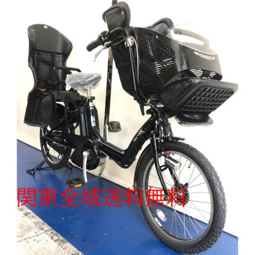 ブリヂストン アンジェリーノ　20インチ 3人乗り　8.9ah デジタル　黒　電動自転車　電動アシスト