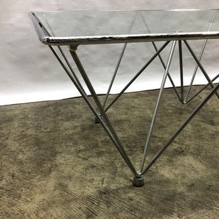 お洒落！高級 ガラステーブル ローテーブル 62×120×高さ40cm TOUGHENED インテリア リビング センターテーブルの画像