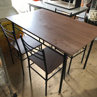ダイニングテーブルセット　イス4脚　アイアン