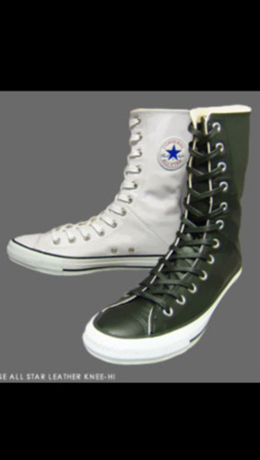 コンバース レーザーKNEE-HI ホワイト 100周年 【限定品】