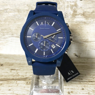 【新品】ARMANI アルマーニ メンズ腕時計 Exchange ブルーラバーの画像