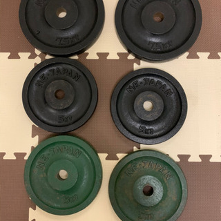 バーベルセット　筋トレの画像