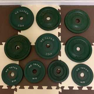 バーベルセット　筋トレの画像