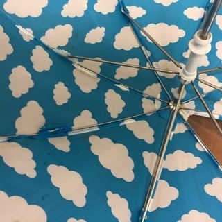 幼児用傘　雲柄の画像