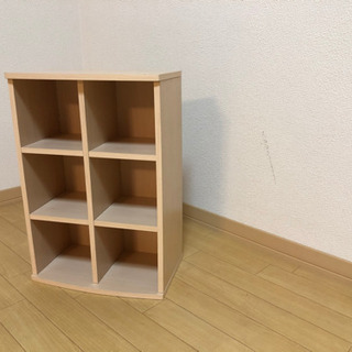 かわいいCDラック木目メイプル色