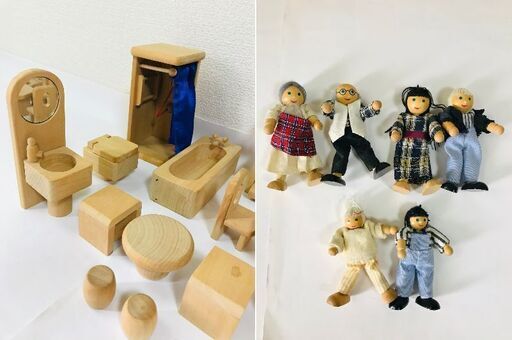 【今だけ特価】BorneLund/ボーネルンド/ドールハウスセット/人形/中古/手渡しのみ/値段交渉不可