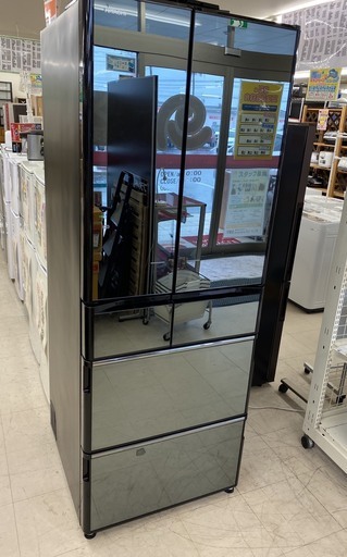 ★47 日立 6ドア冷蔵庫 真空チルド【リサイクルマート宇宿店】
