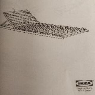 【急募】IKEA セミダブルベッド　マットレス付の画像