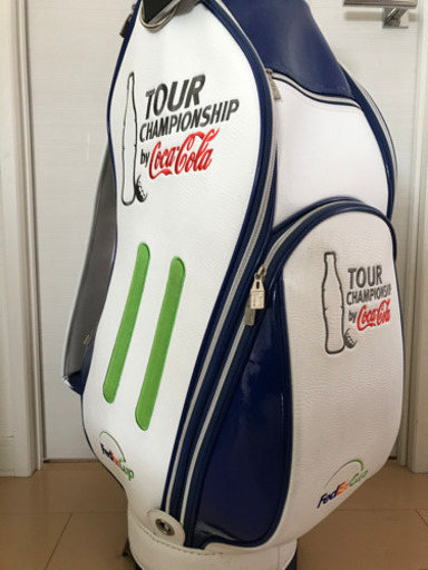 キャディバッグ   コカコーラ　ツアーチャンピオンシップ　FedEx 白